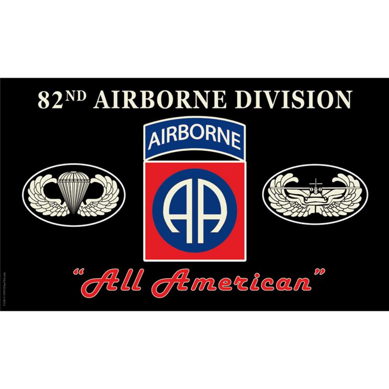U.S. Army 82nd Airborne Division All American Flag with Grommets 3ft x 5ft